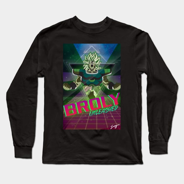 Broly Unleashed Long Sleeve T-Shirt by invazive